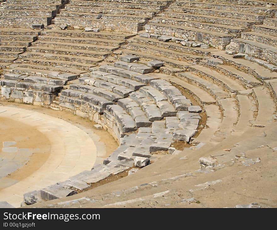 Ancient theater in the ancient town, Philippi