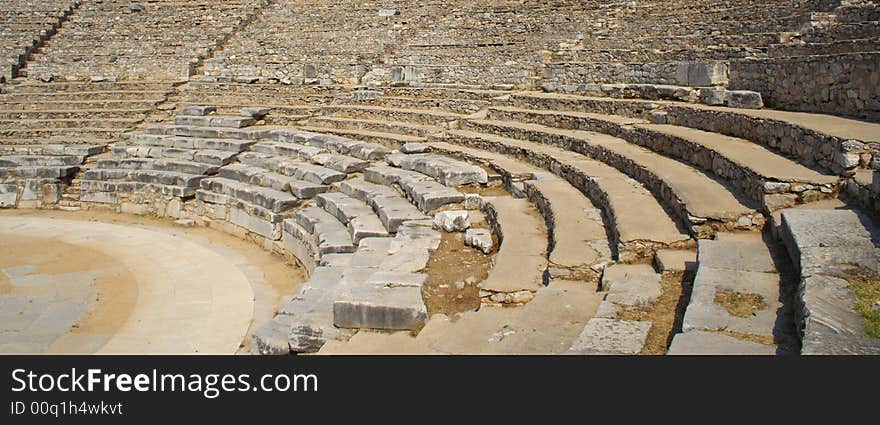 Ancient theater in the ancient town, Philippi