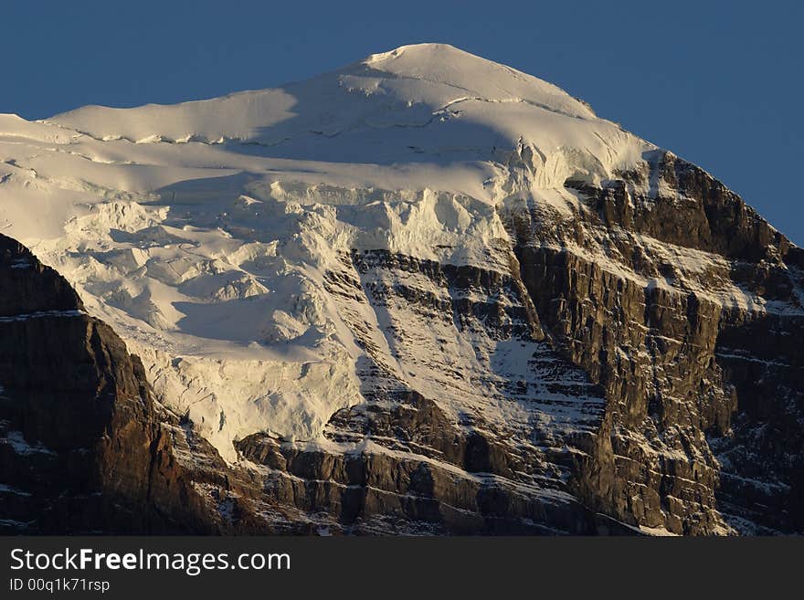 Mount Temple at sunset - Banff National Park