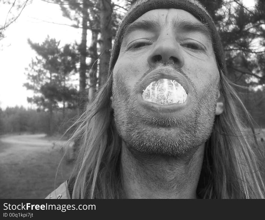 The only way to eat fruit on a camping excursion. The only way to eat fruit on a camping excursion.