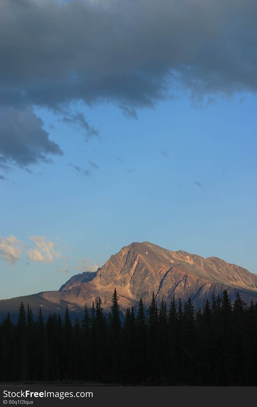 Peak in Jasper National Park, Canada. Peak in Jasper National Park, Canada