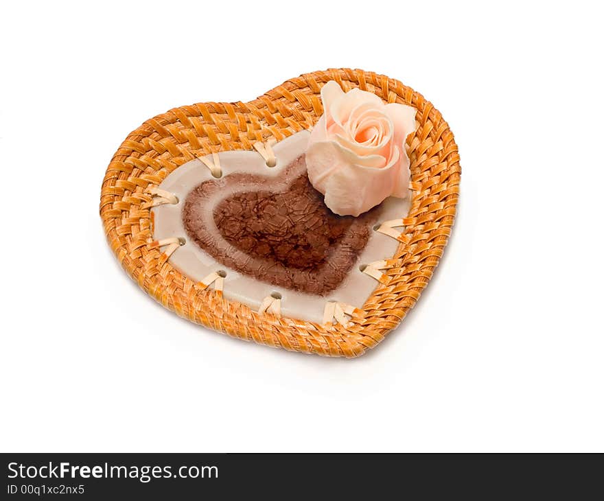 Valentine s day gift dish in shape of heart