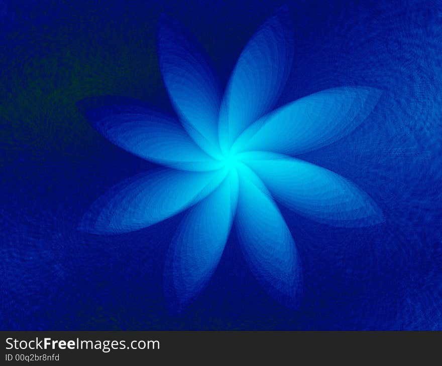 Fractal image of an abstract flower