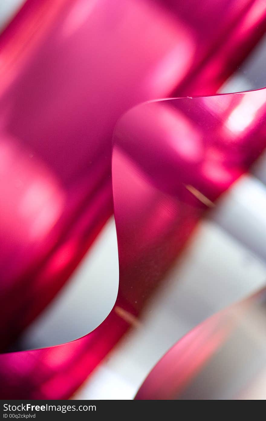 Red Glass Blurred Abstract Background