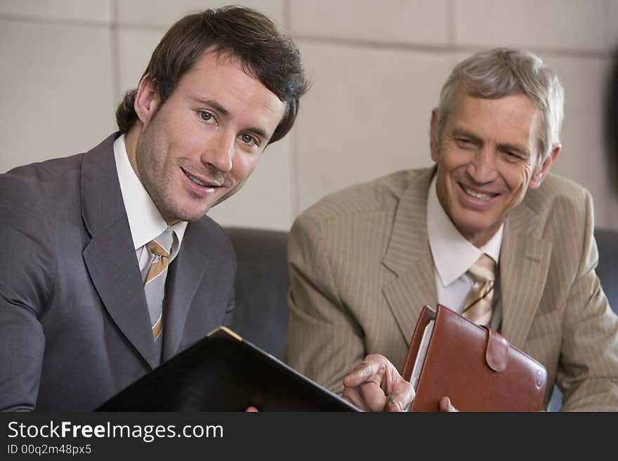 Young Businessman With Colleague