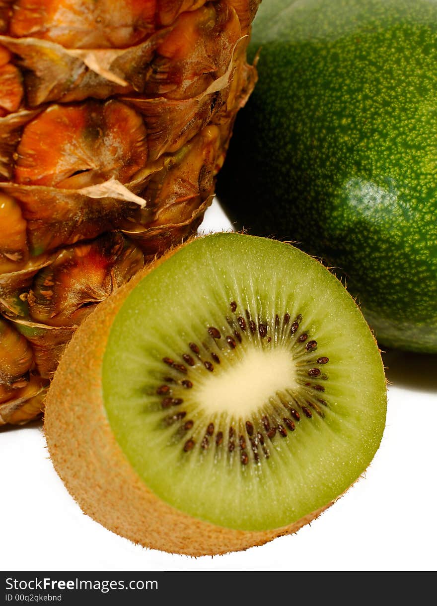 Kiwi and tropical fruits