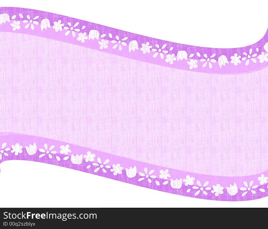 A background pattern featuring a purple folksy swoosh design with subtle cloth or paper texture, and white decorative floral designs. A background pattern featuring a purple folksy swoosh design with subtle cloth or paper texture, and white decorative floral designs