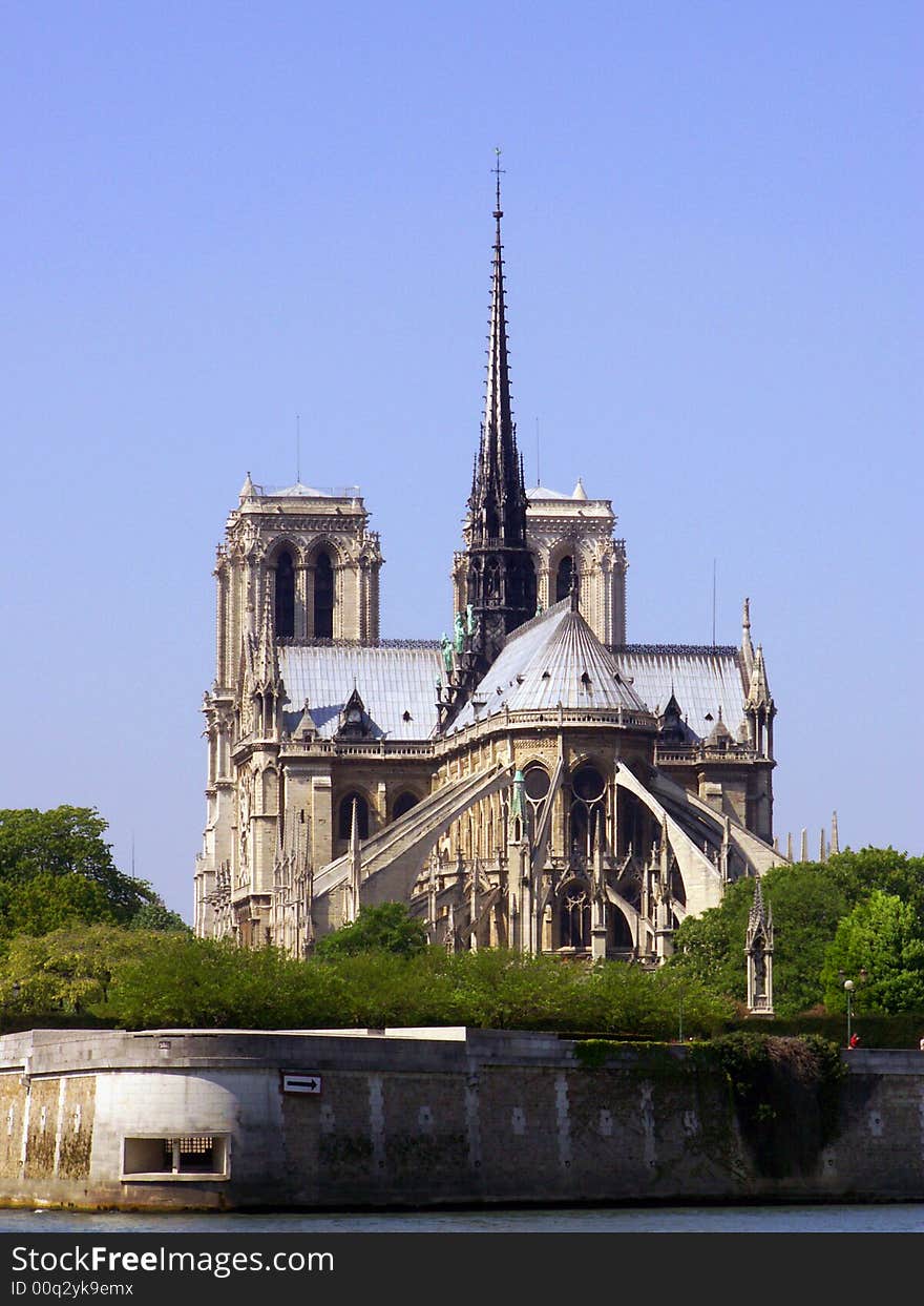 Back Of Notre Dame Cathedral