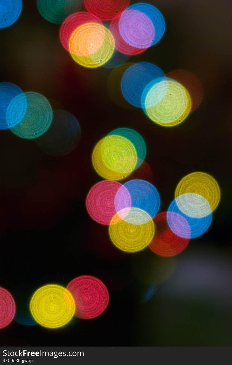 Lights from a christmas tree, shot out of focus deliberatly. Lights from a christmas tree, shot out of focus deliberatly