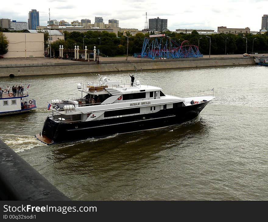 Ship on Moscow river