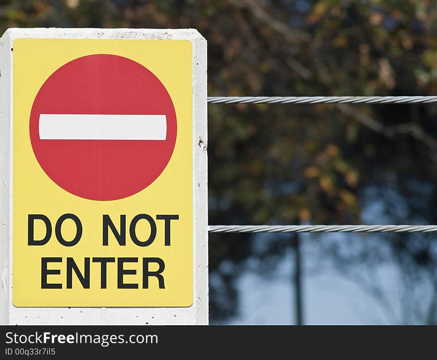 Do Not Enter