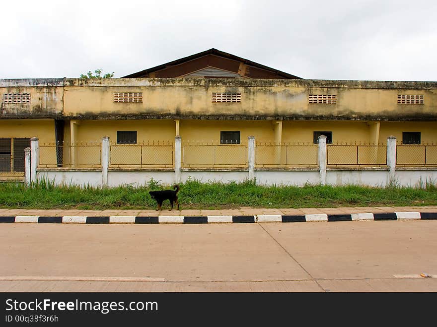 A building looking like prison