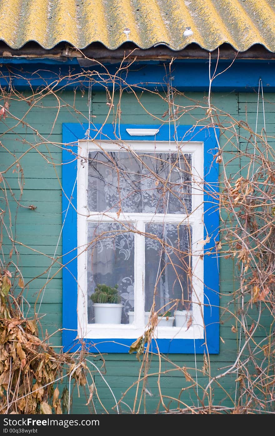 A Window Of A Country House