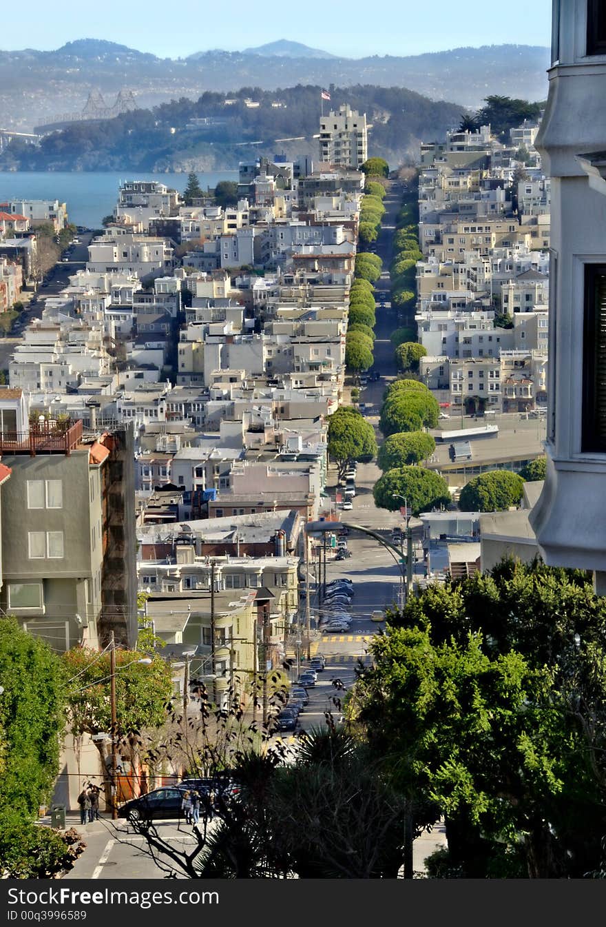 San Francisco From Lombard Street