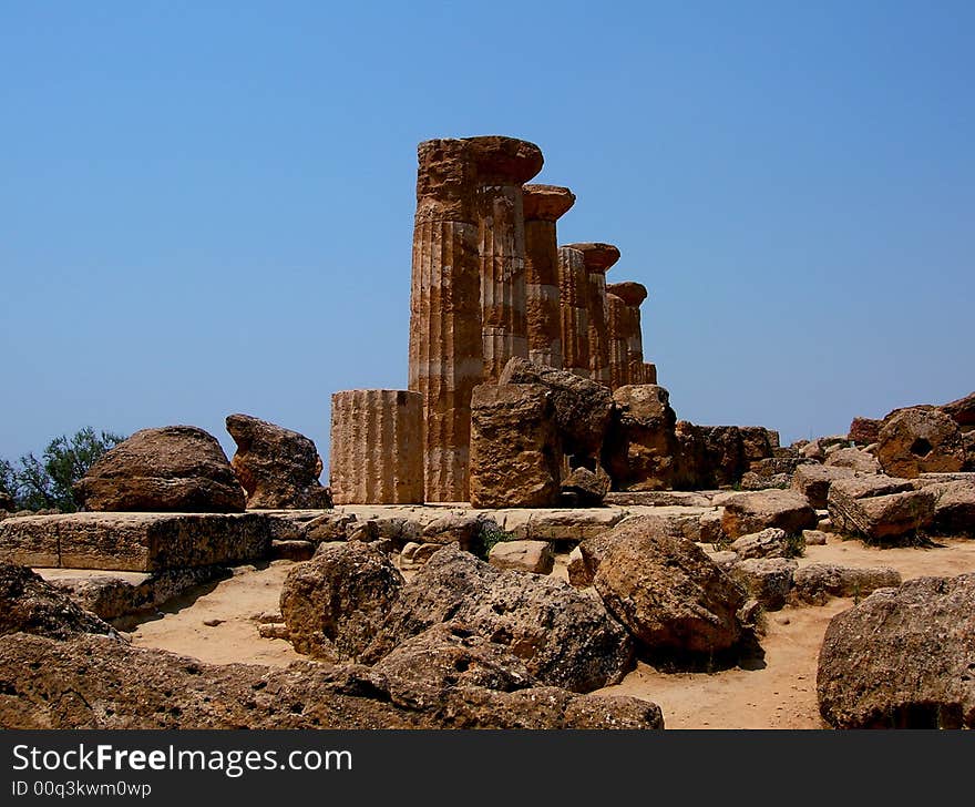 Agrigento italy, a summerday in this beautyful location. Agrigento italy, a summerday in this beautyful location