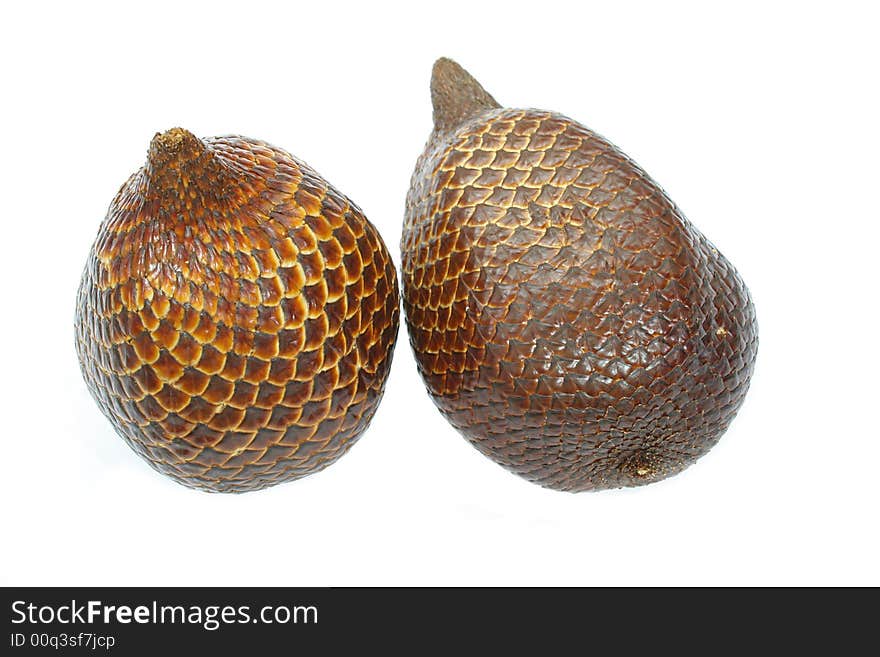 Snake fruit or salak fruit. Snake fruit or salak fruit