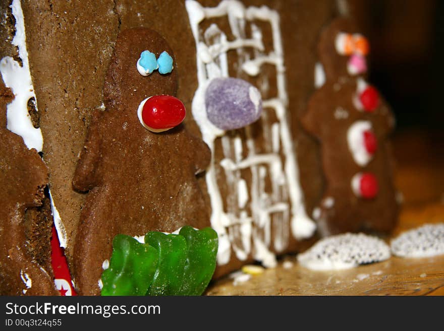 Gingerbread house detail