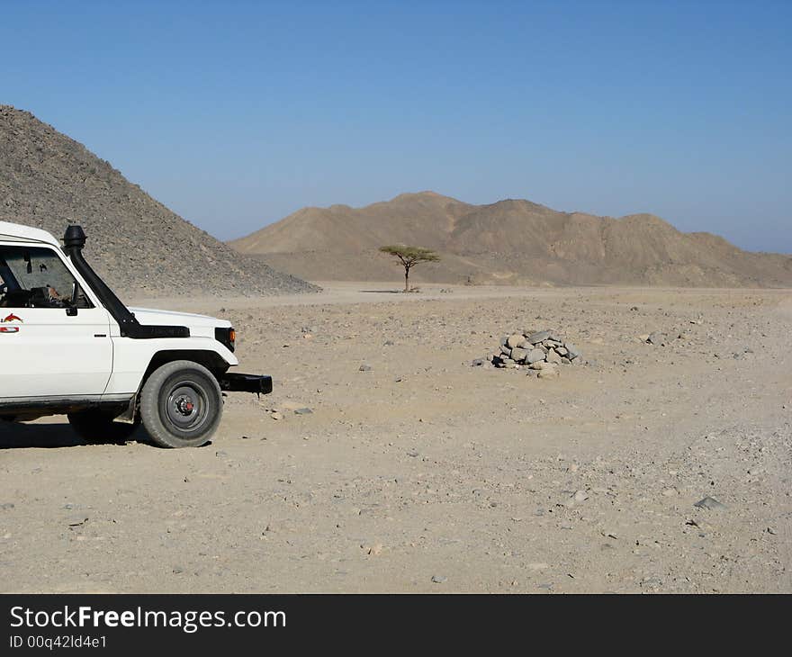 Desert And Car