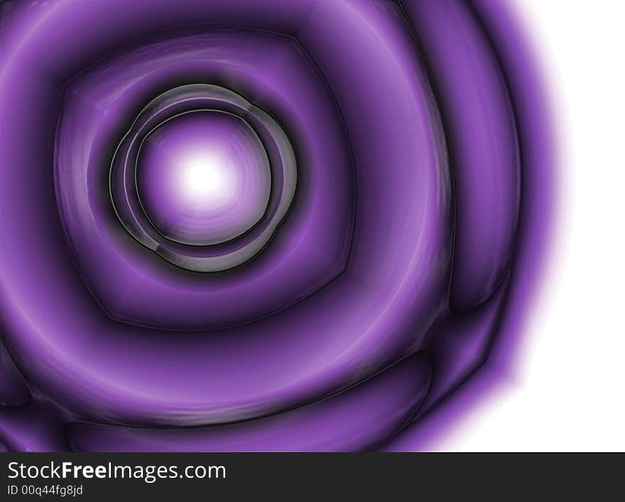 An illustration of a 3d flower in purple. An illustration of a 3d flower in purple