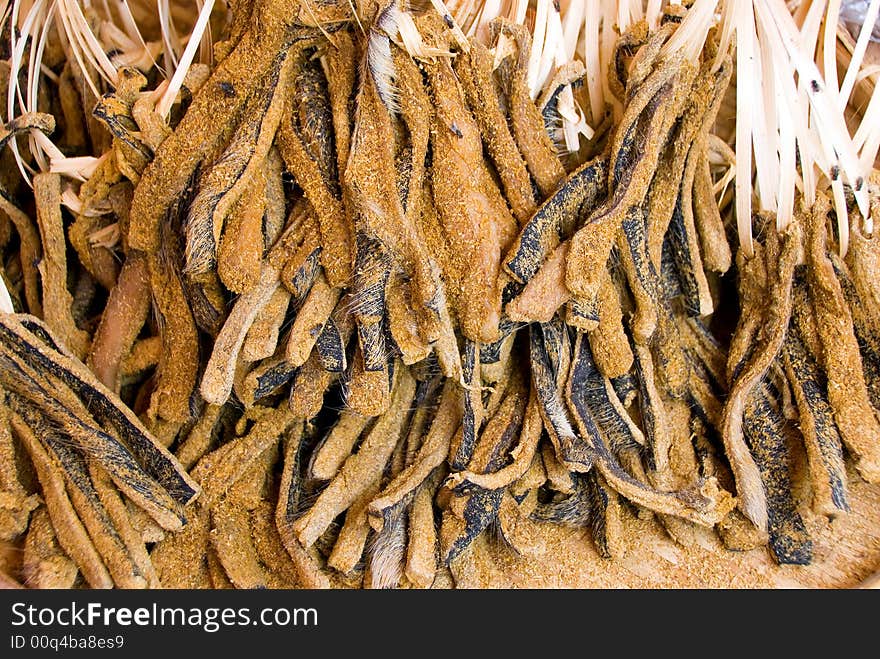 Very mysterious looking dried asian food