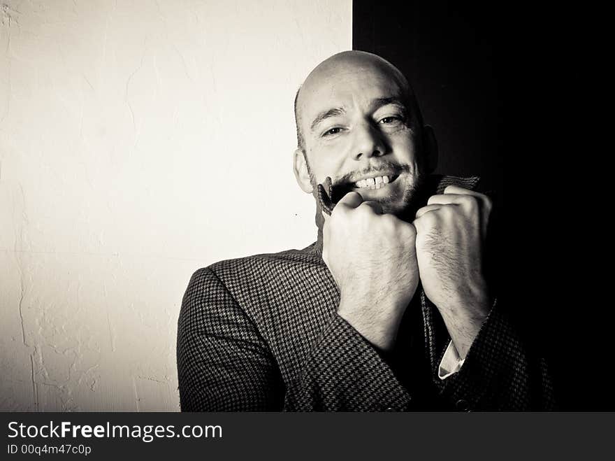 A young model shot in the studio.