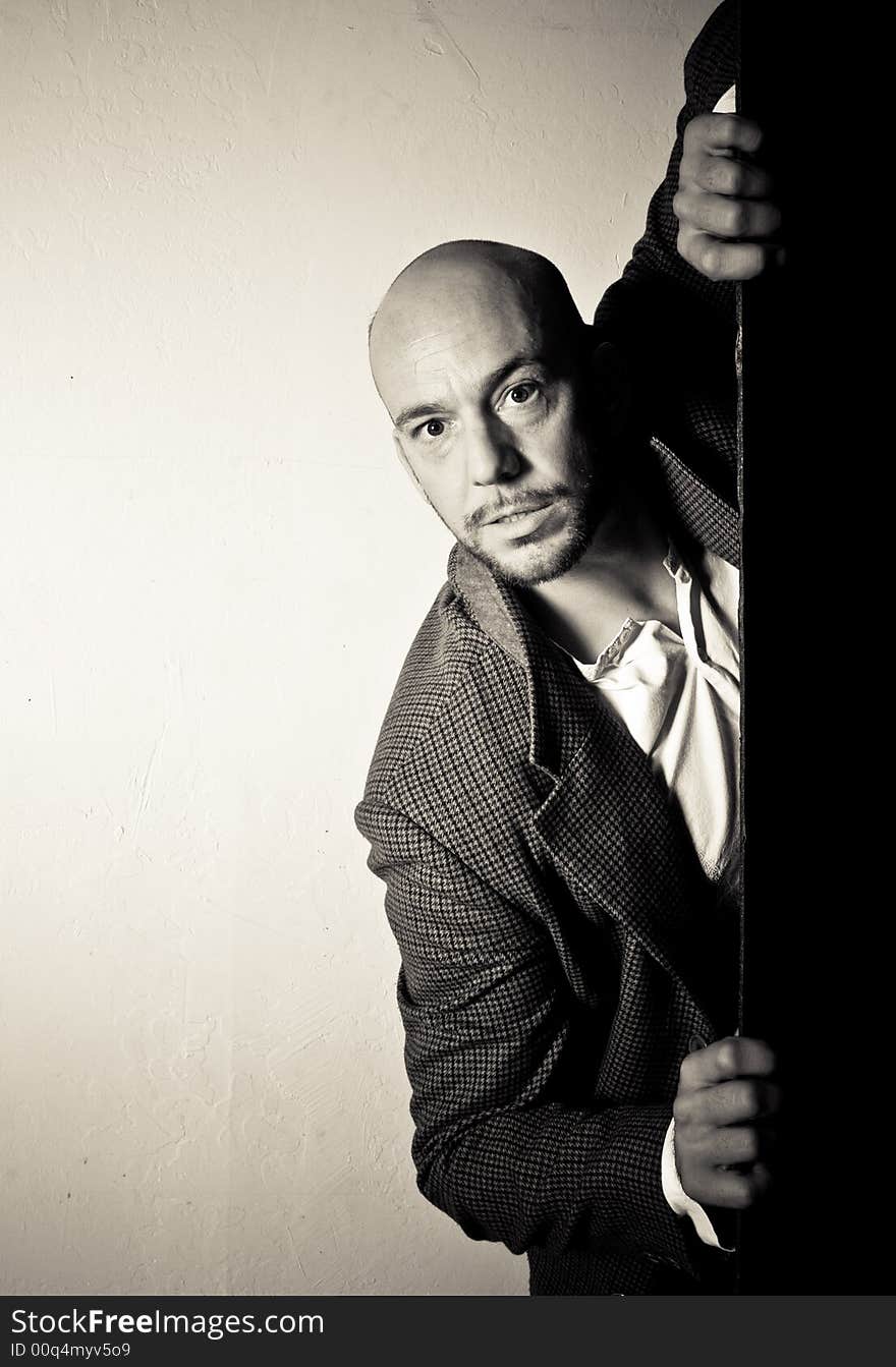 A young model shot in the studio.