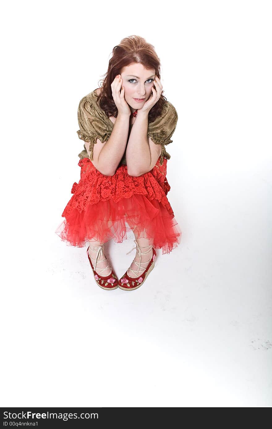 A young model shot in the studio.