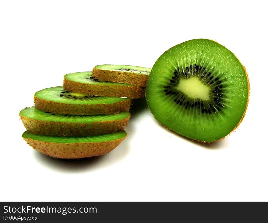 Slices of kiwi