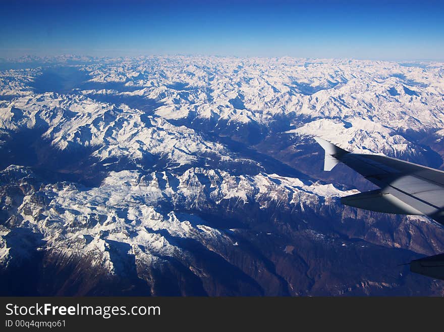 Mountains From Airplane