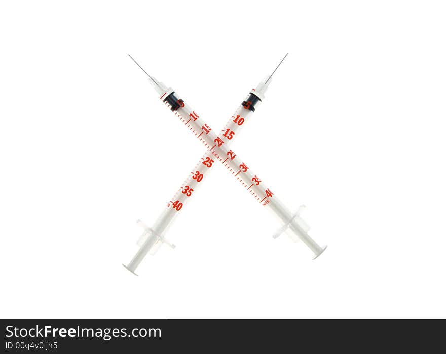 Two syringes