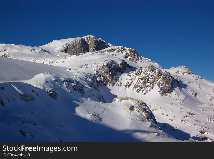 Winter mountain landscape