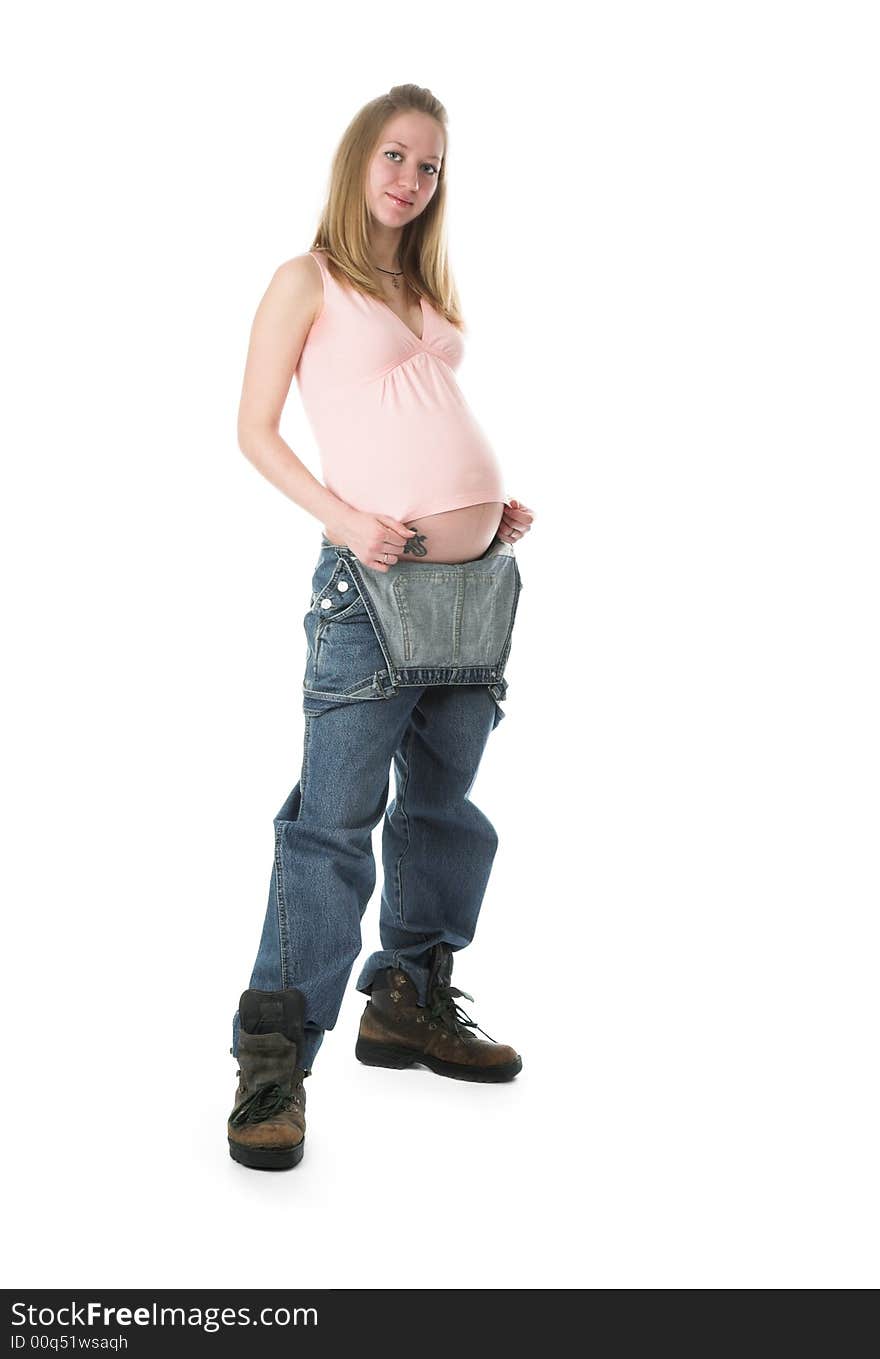 The Pregnant Woman In Jeans