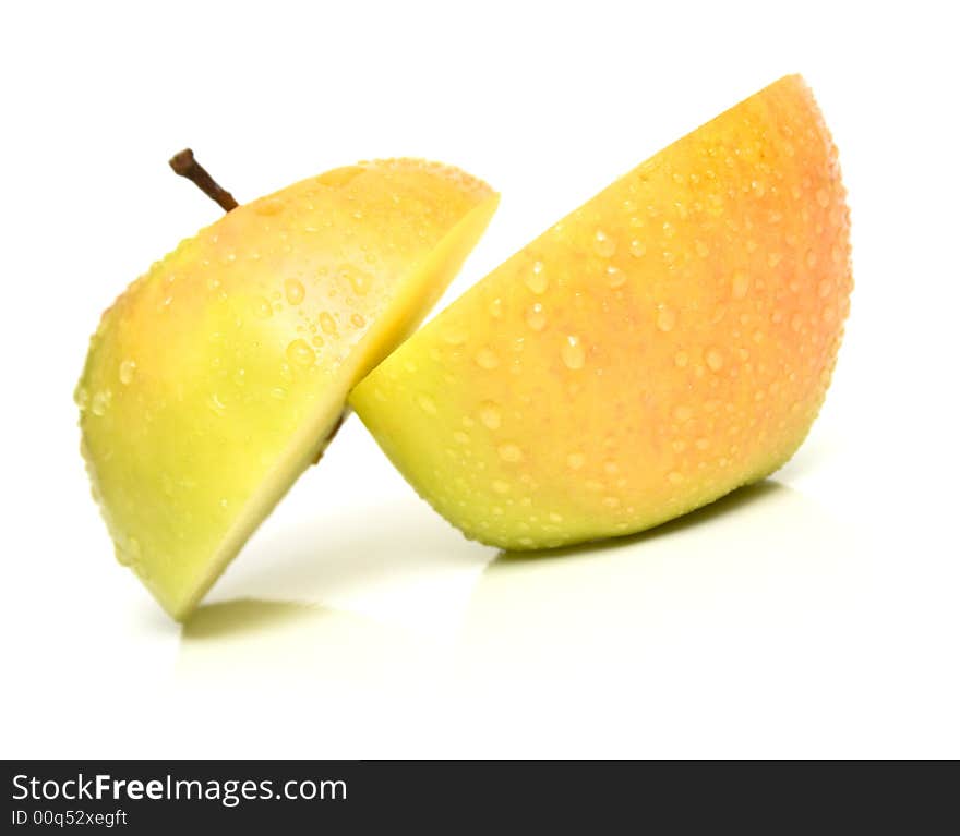 Yellow ripe apple