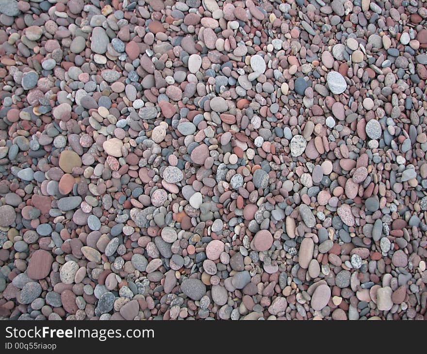 The colorific pebble on the seaside