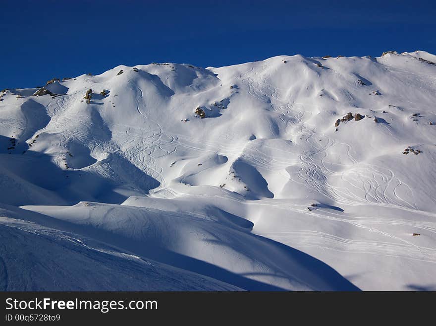 Winter mountain landscape