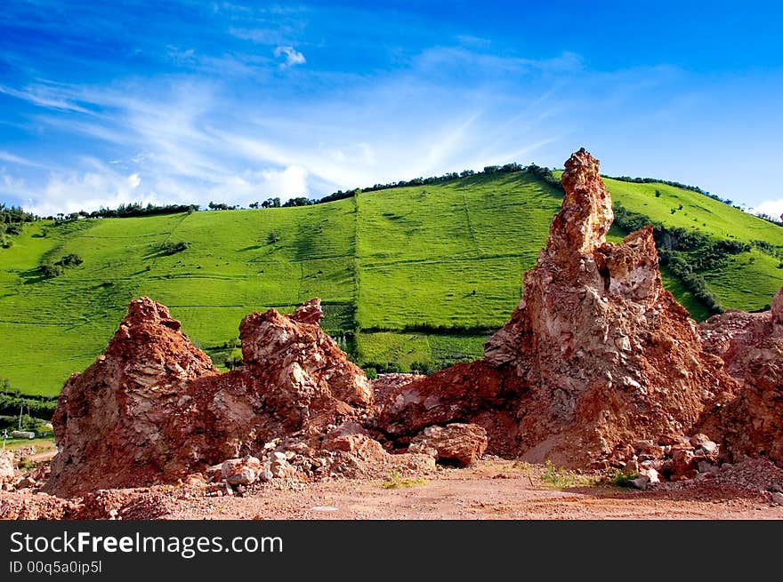 Beautiful Meadow And Stone Quarry 2