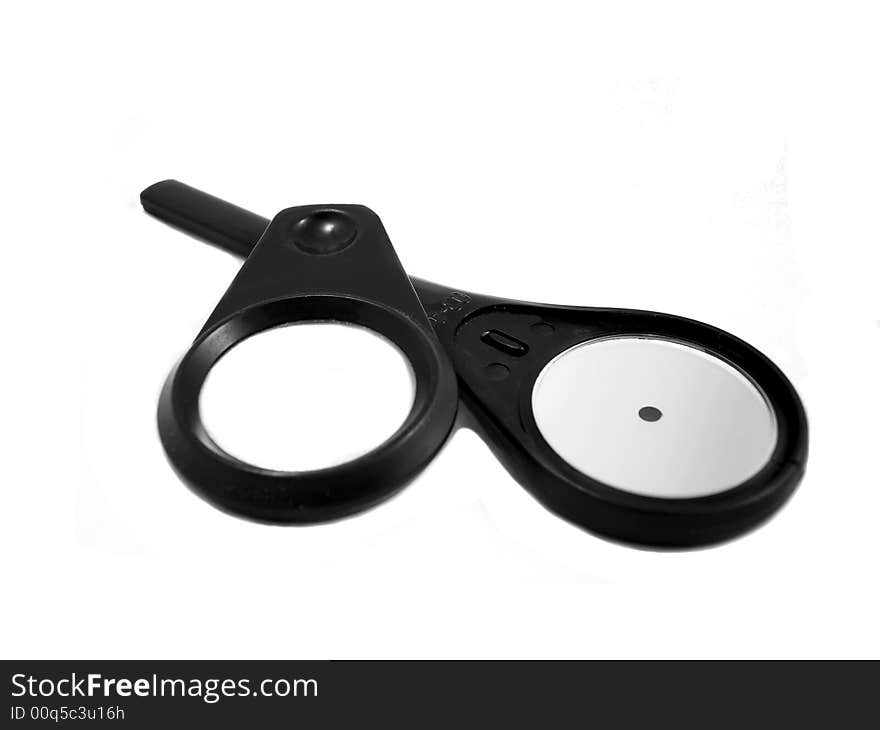 Ophtalmoscope isolated on a white background