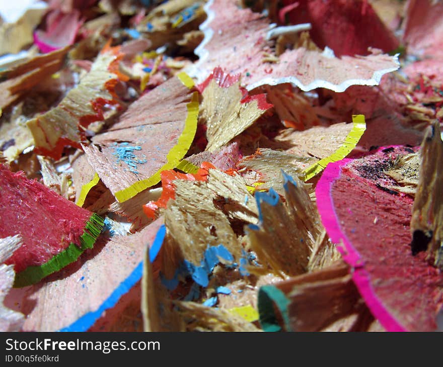 Colour Pencil Shavings