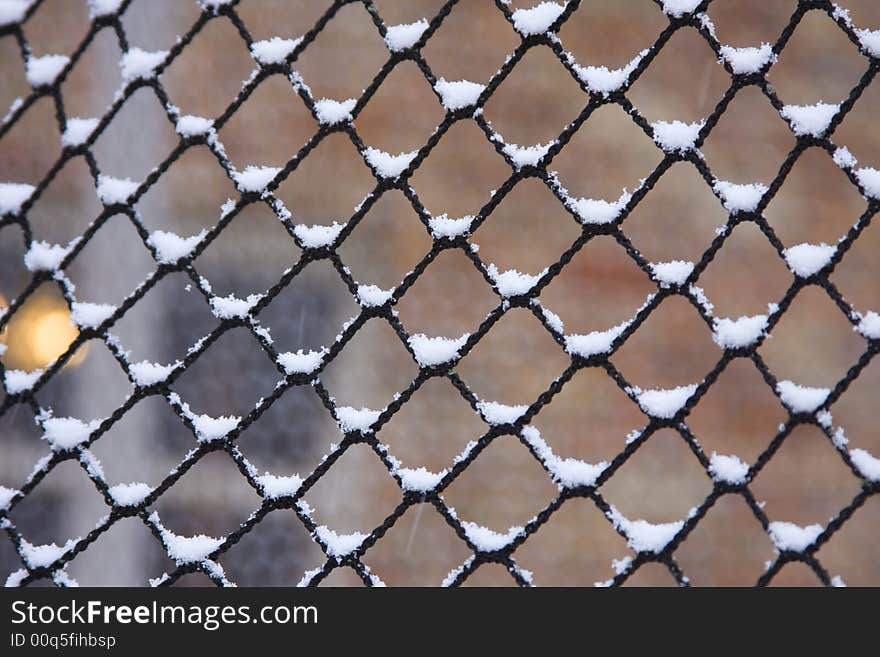 Snow On Netting