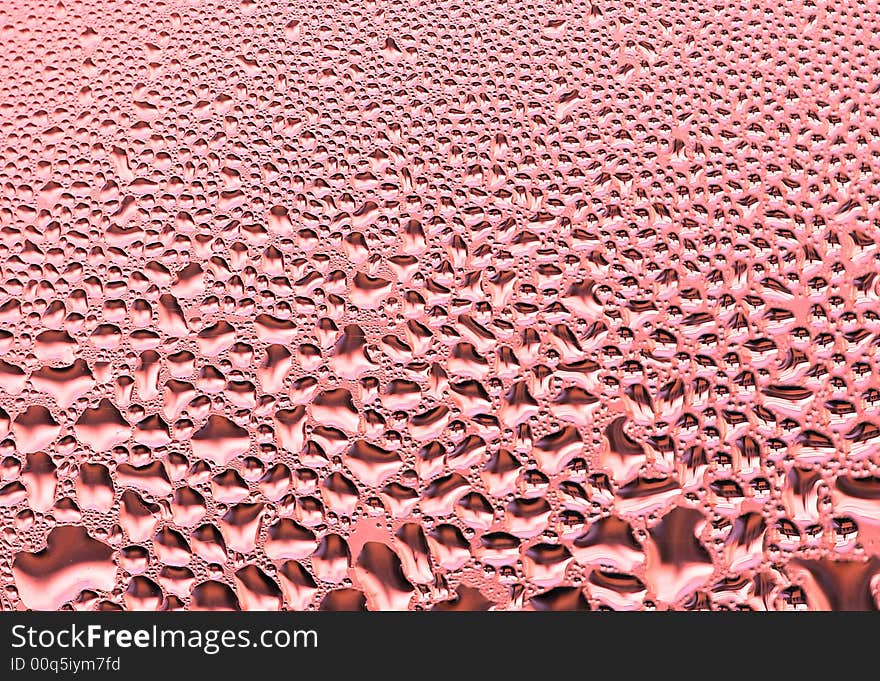 Close-up of water drops on glass (Background)