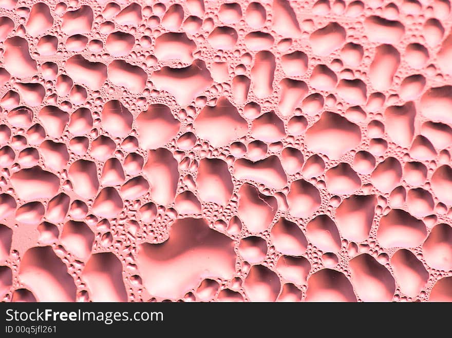 Close-up of water drops on glass (Background)