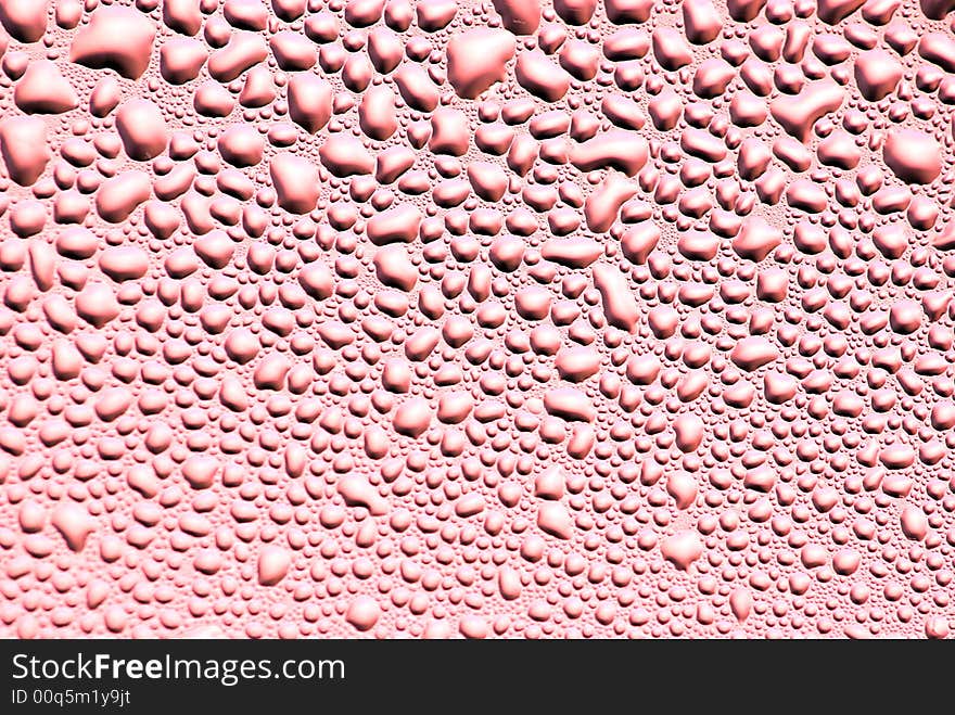 Close-up of water drops on glass (Background)