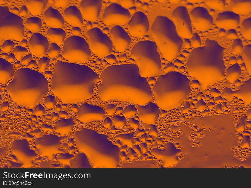 Close-up of water drops on glass (Background)