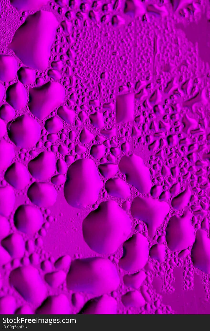 Close-up of water drops on glass (Background)