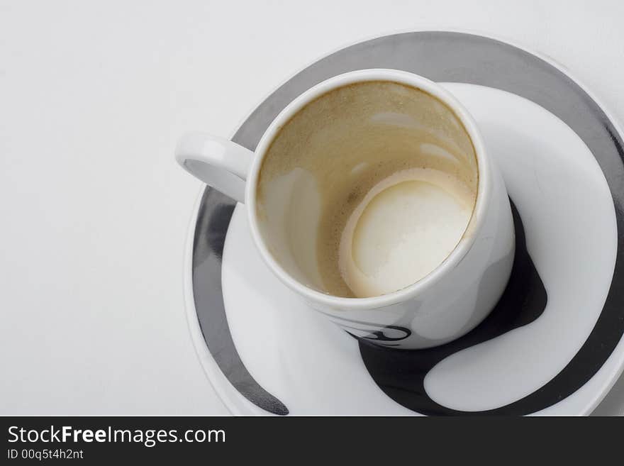 Business coffee on the white backgrounds