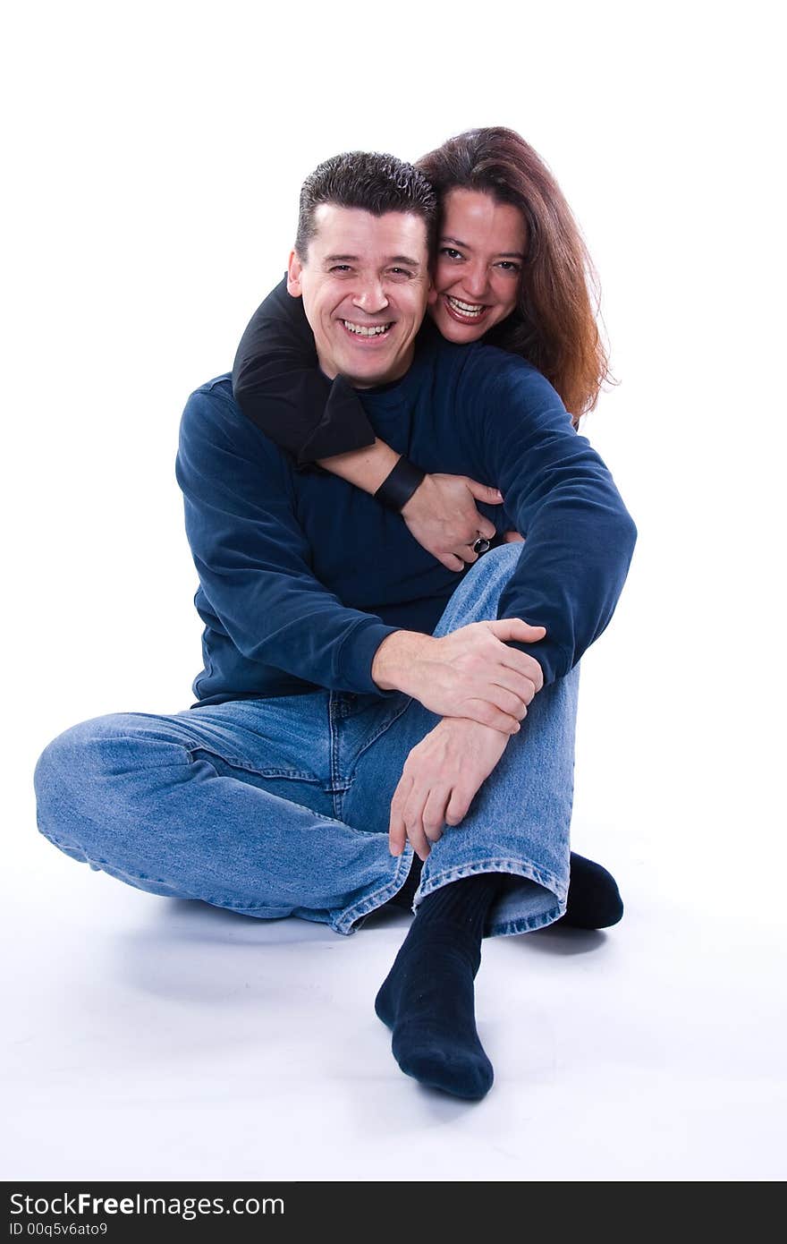 Happy couple and parents on a white background. Happy couple and parents on a white background