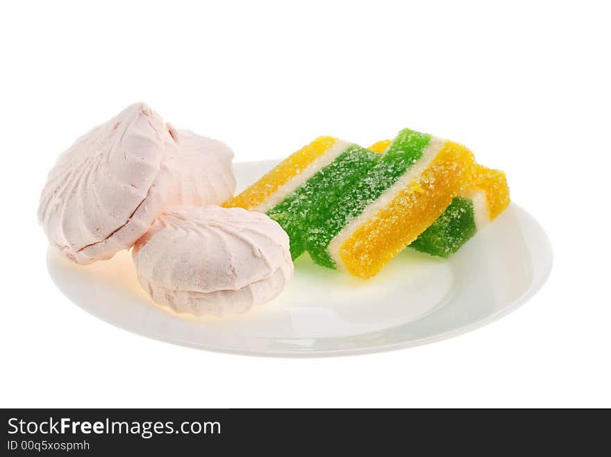 Sweets. East dessert it is isolated on a white background