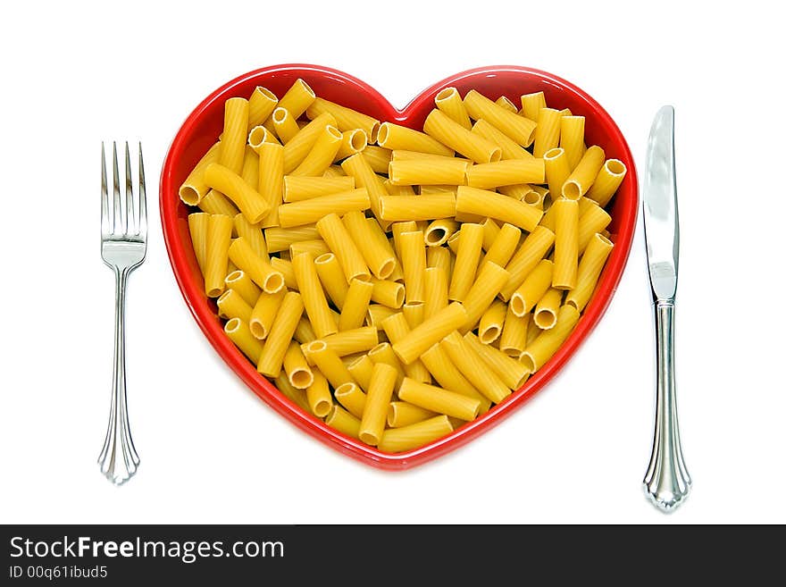 Heart Dish Of Pasta