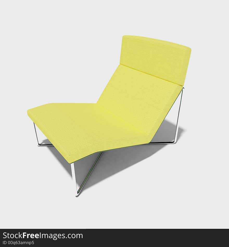 Piece of modern furniture on a white background. Piece of modern furniture on a white background