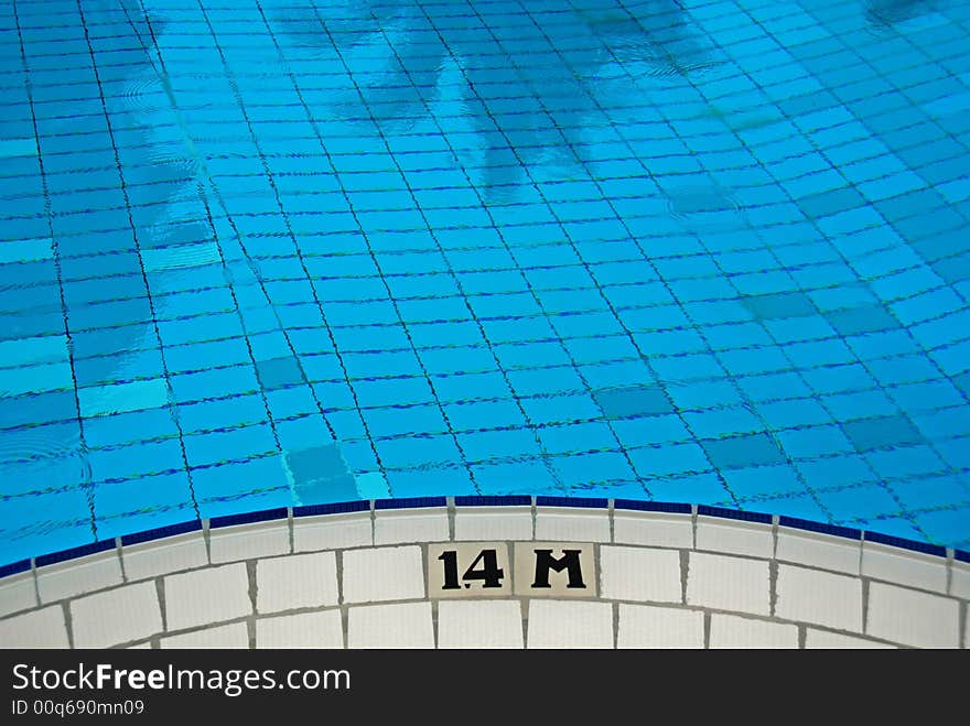 Swimming Pool And Marking In The Hotel